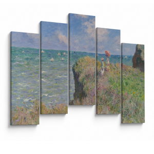 Obraz - Claude Monet, Cliff Walk at Pourville, reprodukce (V025318V12590)