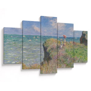 Obraz - Claude Monet, Cliff Walk at Pourville, reprodukce (V025318V150105)