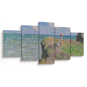 Obraz - Claude Monet, Cliff Walk at Pourville, reprodukce (V025318V150805PCS)