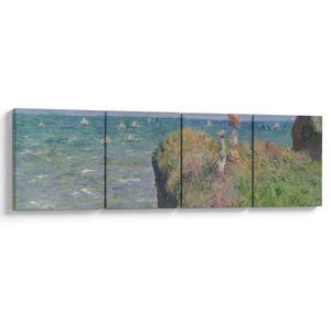Obraz - Claude Monet, Cliff Walk at Pourville, reprodukce (V025318V16040)