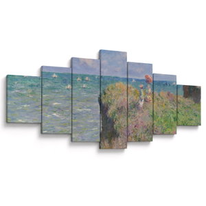 Obraz - Claude Monet, Cliff Walk at Pourville, reprodukce (V025318V210100)