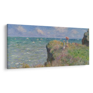 Obraz - Claude Monet, Cliff Walk at Pourville, reprodukce (V025318V250125)