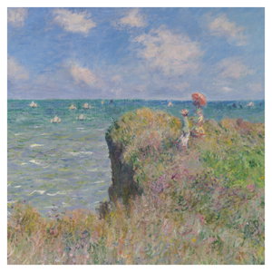 Obraz - Claude Monet, Cliff Walk at Pourville, reprodukce (6)