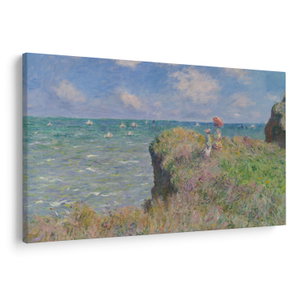 Obraz - Claude Monet, Cliff Walk at Pourville, reprodukce (V025318V9060)