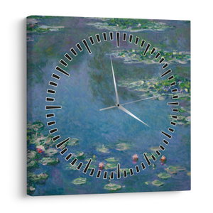 Obraz - Claude Monet, Water Lilies, reprodukce (s hodinami) (V025319V3030C)