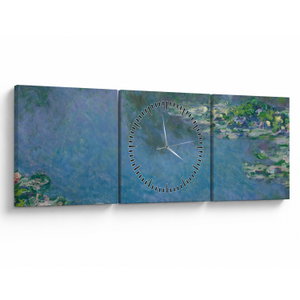 Obraz - Claude Monet, Water Lilies, reprodukce (s hodinami) (V025319V9030C)