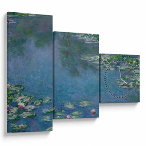 Obraz - Claude Monet, Water Lilies, reprodukce (s hodinami) (V025319V9070C)