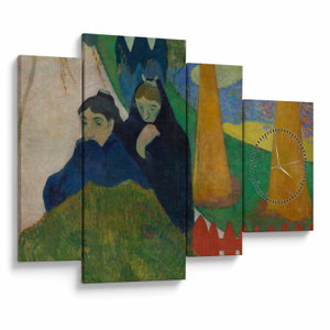 Obraz - Paul Gauguin, Arlésiennes (Mistral), reprodukce (s hodinami) (V025320V11075C)