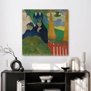 Glasschilderij - Paul Gauguin, Arlésiennes (Mistral) , reproducties (2)