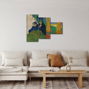 Obraz - Paul Gauguin, Arlésiennes (Mistral), reprodukce (s hodinami) (2)