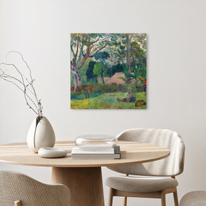 Glasschilderij - Paul Gauguin, Te raau rahi (The Big Tree), reproducties (3)