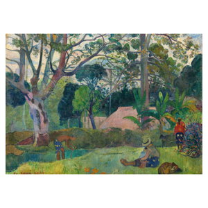 Glasschilderij - Paul Gauguin, Te raau rahi (The Big Tree), reproducties (5)