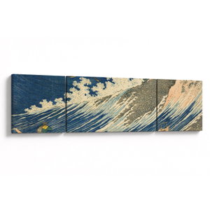 Obraz - Katsushika Hokusai, Fishing Boats at Choshi in Shimosa (Soshu Choshi), reprodukce (V025325V17050)