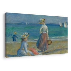 Obraz - Auguste Renoir, Figures on the Beach, reprodukcia