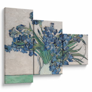 Obraz - Vincent van Gogh, Irises, reprodukce (s hodinami) (V025329V9070C)