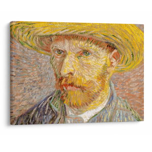 Tablou - Vincent van Gogh, Self-Portrait with a Straw Hat (The Potato Peeler), reproducere