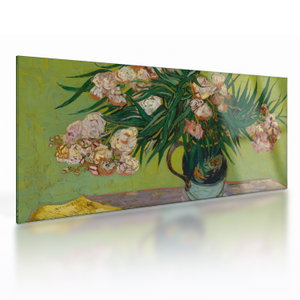 Skleněný obraz - Vincent van Gogh, Oleanders, reprodukce (V025335V10050GD)