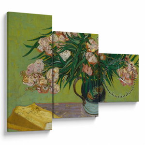 Obraz - Vincent van Gogh, Oleanders, reprodukce (s hodinami) (V025335V9070C)