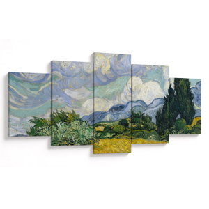Obraz - Vincent van Gogh, Wheat Field with Cypresses, reprodukce (V025338V150805PCS)