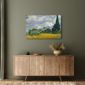Obraz - Vincent van Gogh, Wheat Field with Cypresses, reprodukce (2)