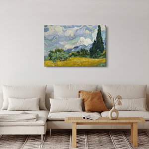 Obraz - Vincent van Gogh, Wheat Field with Cypresses, reprodukce (3)