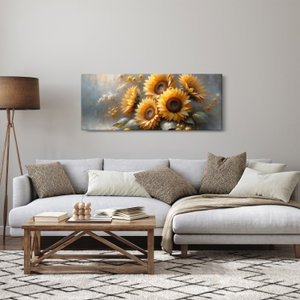 Schilderij - Zonnebloemen schilderij (3)