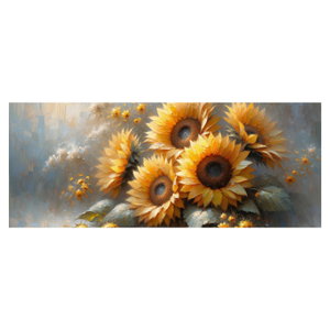 Schilderij - Zonnebloemen schilderij (6)