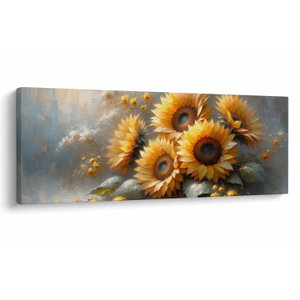 Bild auf Leinwand  - Sonnenblumengemälde
