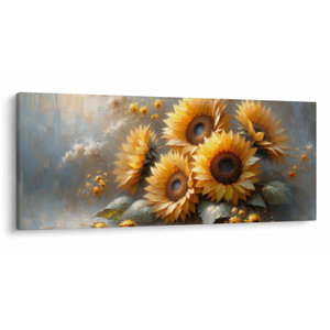 Schilderij - Zonnebloemen schilderij (V025598V12050)