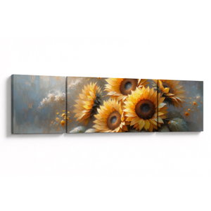 Schilderij - Zonnebloemen schilderij (V025598V17050)