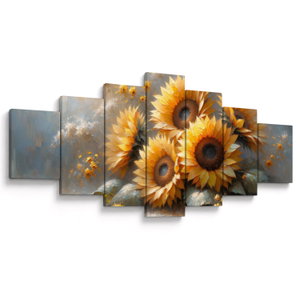 Schilderij - Zonnebloemen schilderij (V025598V210100)