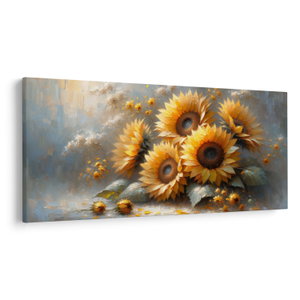 Schilderij - Zonnebloemen schilderij (V025598V250125)
