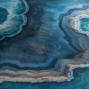 Schilderij - Detail van aquamarijn (5)