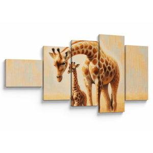 Schilderij - Giraffen (V025843V11060)