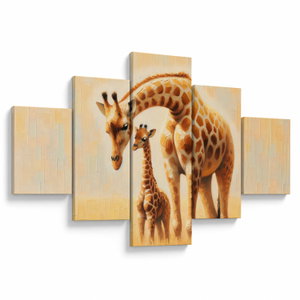 Schilderij - Giraffen (V025843V12570)