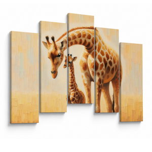Schilderij - Giraffen (V025843V12590)