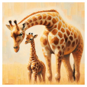 Schilderij - Giraffen (6)