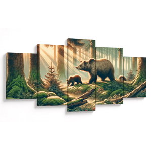 Obraz - Medvědi v lese (V025854V150805PCS)