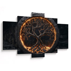 Tablou – Arborele vieții în lavă I.