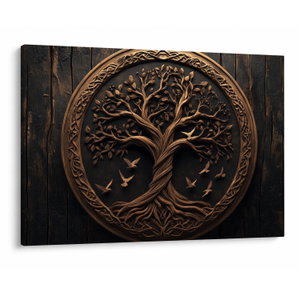 Schilderij – Houten levensboom