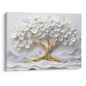 Tablou – Arborele vieții 3D plin de flori