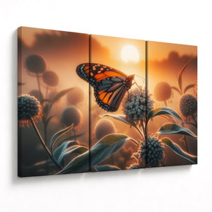 Obraz - Motýl v zapadajícím slunci (V025895V120803PCS)