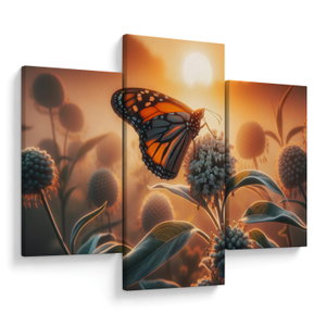 Obraz - Motýl v zapadajícím slunci (V025895V90603PCS)