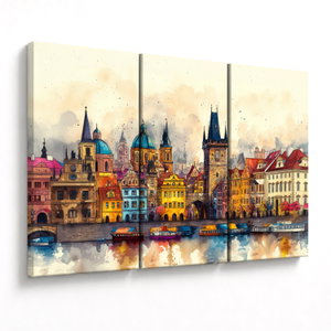 Obraz - Podzim v malovaném městě (V025917V120803PCS)