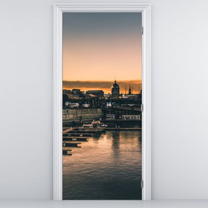 Foto tapeta za vrata- Lučki grad