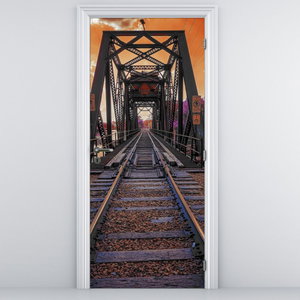 Foto tapeta za vrata - Željeznički most