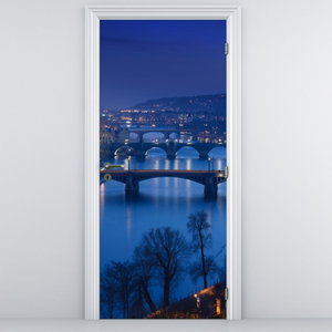 Foto tapeta za vrata - Praški mostovi