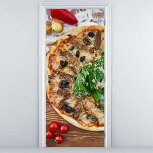 Fotótapéta ajtóra - Pizza