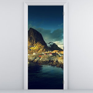 Foto tapeta za vrata - Ribarsko selo u Norveškoj
