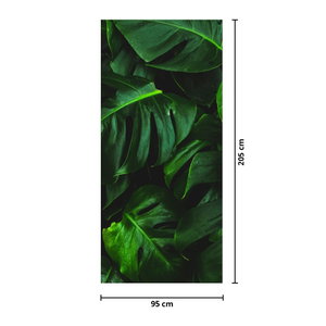 Deursticker - Bladeren van monstera (4)
